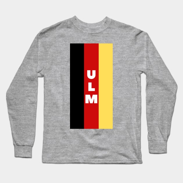 Ulm City in German Flag Vertical Long Sleeve T-Shirt by aybe7elf